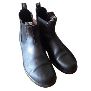 Blundstone Men's Boots Leather Black Size 11 Ankle Round Toe Chelsea Casual